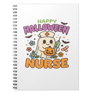Happy Halloween Nurse Shirt � Cute Spooky Medical Notebook