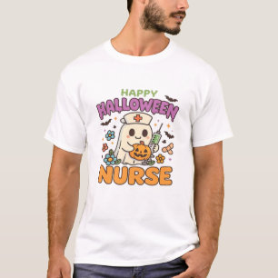 Happy Halloween Nurse Shirt  Cute Spooky Medical W