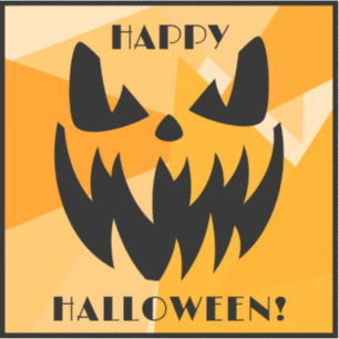 Happy Halloween Orange Black Jack o' Lantern