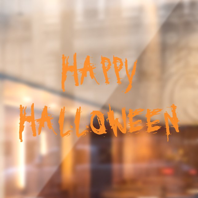 Happy Halloween orange scary decorations  (Sheet 2)
