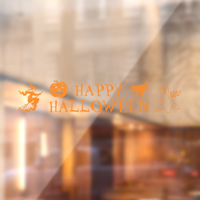 Happy Halloween orange spooky decor (Sheet 2)