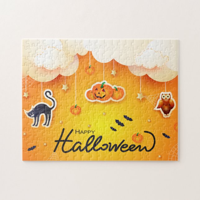 Happy Halloween over the Clouds Jigsaw Puzzle (Horizontal)