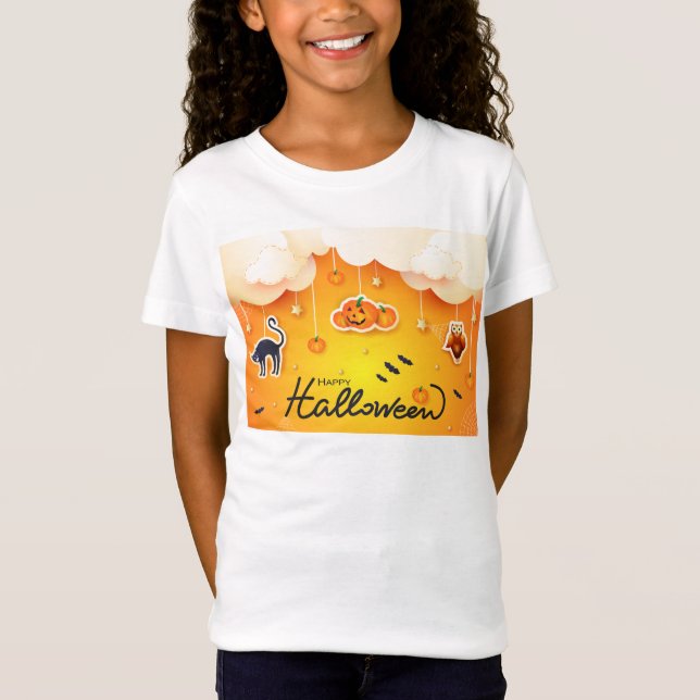 Happy Halloween over the Clouds T-Shirt (Front)