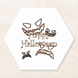 happy Halloween        Paper Coaster