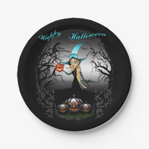 Happy Halloween Paper Plate