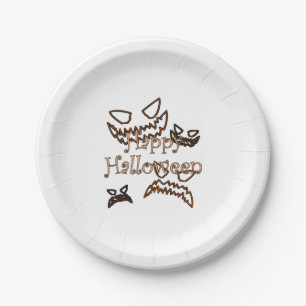 happy Halloween        Paper Plate