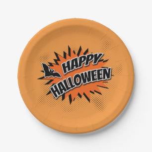 Happy Halloween Paper Plate