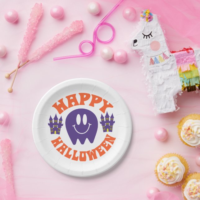 Happy Halloween Paper Plate (Party)