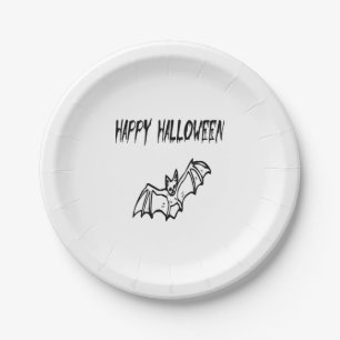 happy halloween                             paper plate