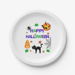 Happy Halloween Paper Plates