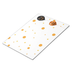 Happy Halloween Party Balloons Notepad