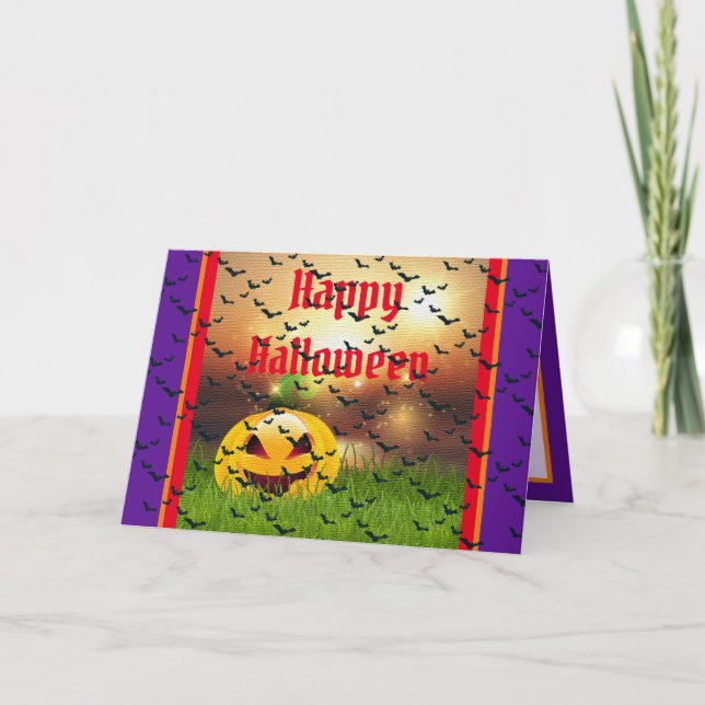 Happy Halloween Party Card (Front)