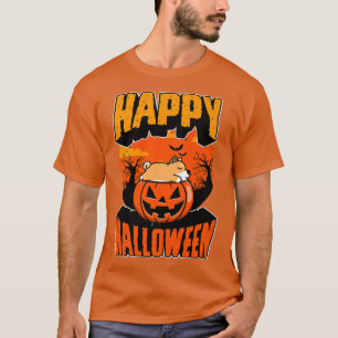 Happy Halloween Party Cute Napping Kawaii Puppy Do T-Shirt
