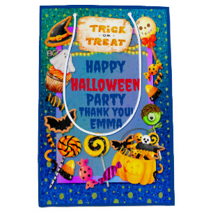 Happy Halloween party filled with trick-or-treat Medium Gift Bag