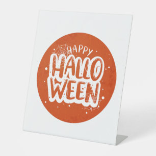 Happy Halloween Party - Halloween Costume  Pedestal Sign