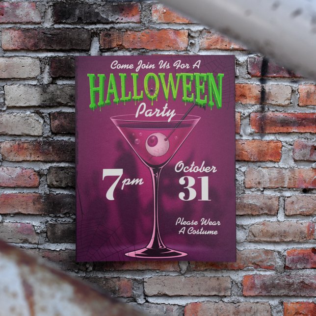 Happy Halloween |  Party Invitation Martini Glass (Creator Uploaded)