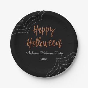Happy Halloween Party Modern Halloween Plates