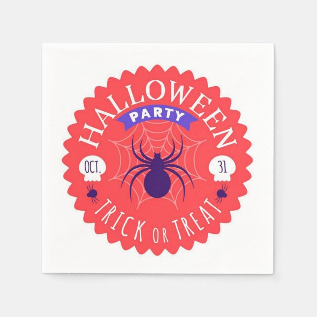 Happy Halloween Party Napkin (Front)