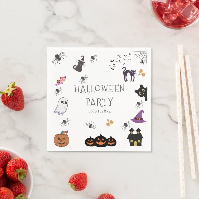 Happy Halloween Party Napkin (Insitu)