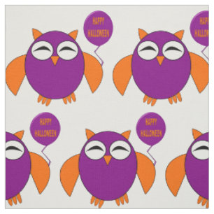 Happy Halloween Party Owl Craft Fabric