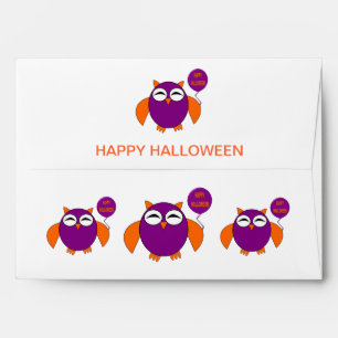 Happy Halloween Party Owl Custom Envelop Envelope