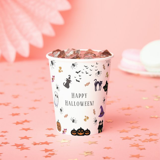 Happy Halloween Party Paper Cups (Insitu)