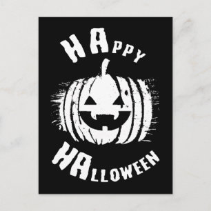 Happy Halloween Party Pumpkin Postcard