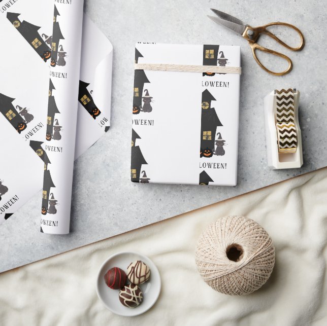 Happy Halloween Party Wrapping Paper (Crafts)