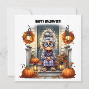Happy Halloween person Holiday Card