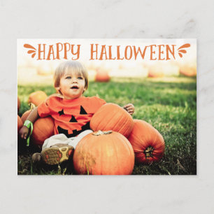 Happy Halloween Personalised Photo Greeting Postcard