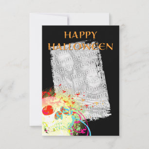 happy halloween photo card : hi-fi skull