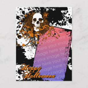 happy halloween photo card : hi-fi skull