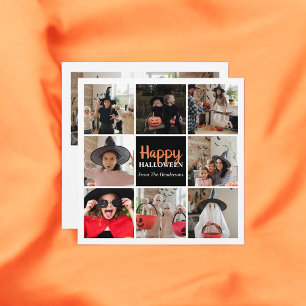 Happy Halloween Photo Collage Simple Card