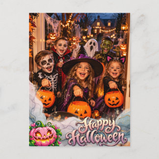 Happy Halloween Photo Postcard – Kids Halloween