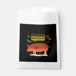 Happy Halloween Pig Favour Bags