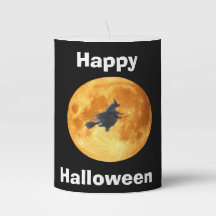 Happy Halloween Pillar Candle
