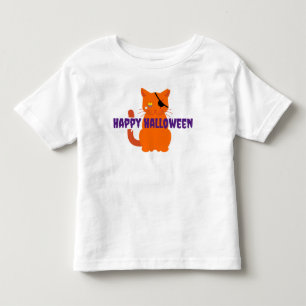Happy Halloween Pirate Cat Toddler T-Shirt