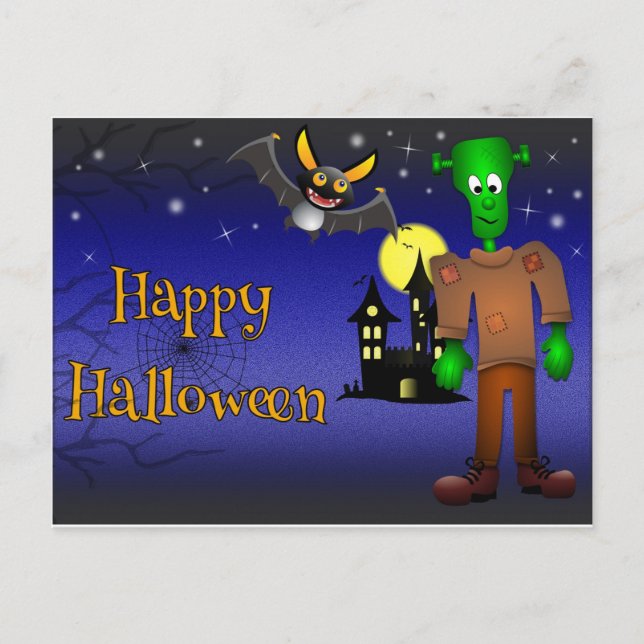 Happy Halloween Postcard (Front)