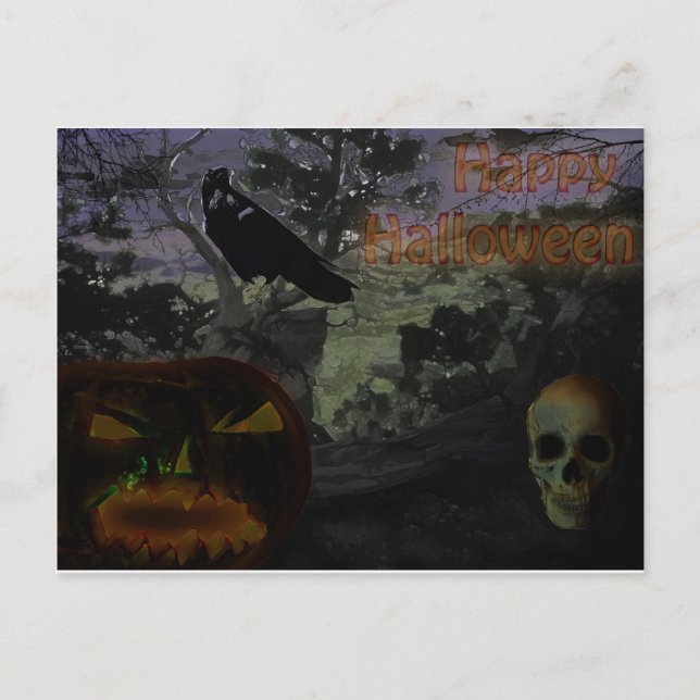 Happy Halloween Postcard (Front)