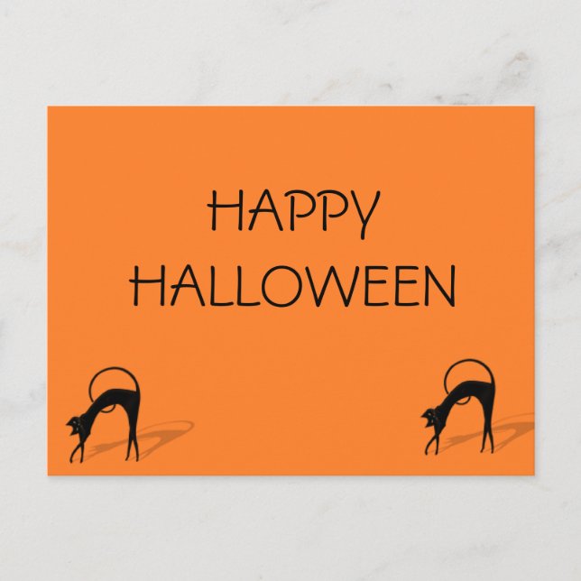 "HAPPY HALLOWEEN"  Postcard (Front)
