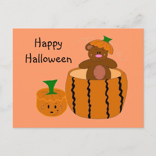 Happy Halloween Postcard (Front)