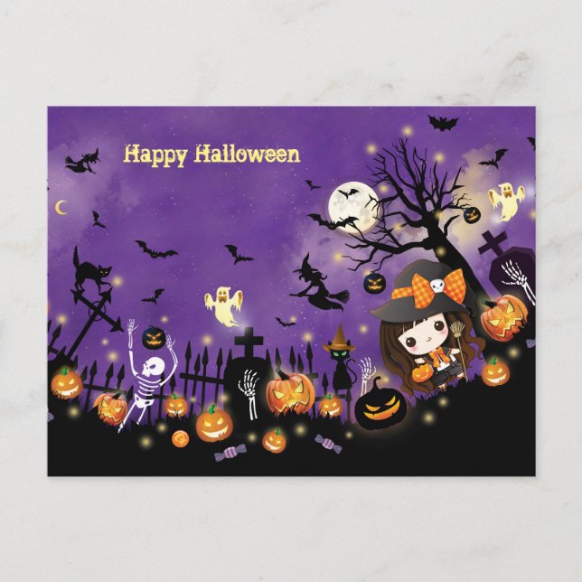 Happy Halloween Postcard (Front)
