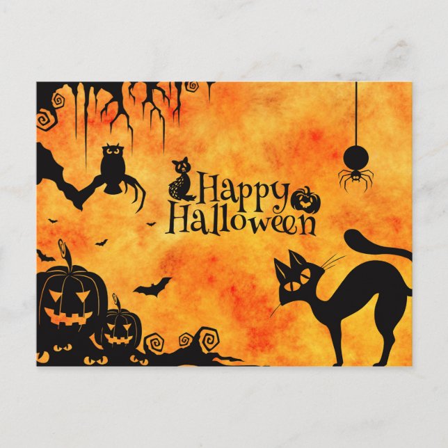 Happy Halloween Postcard (Front)