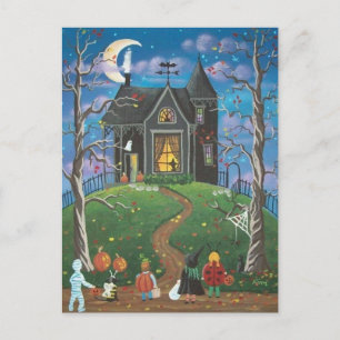 Happy Halloween postcard
