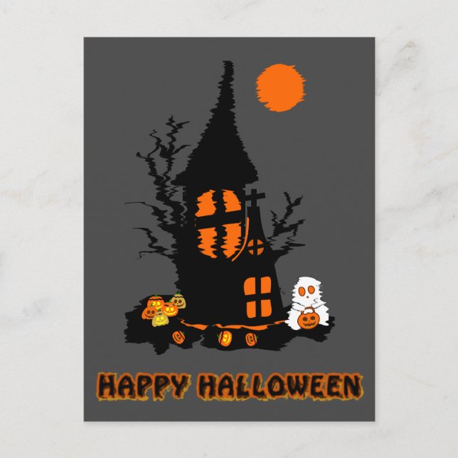 Happy Halloween Postcard (Front)