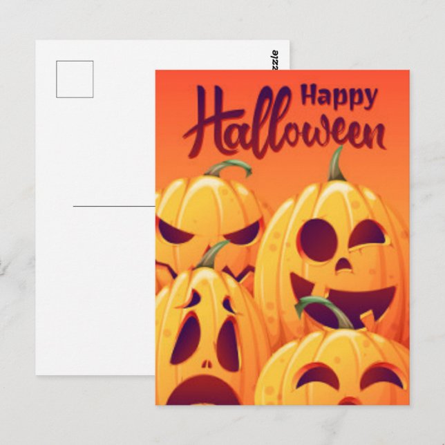 Happy Halloween Postcard (Front/Back)