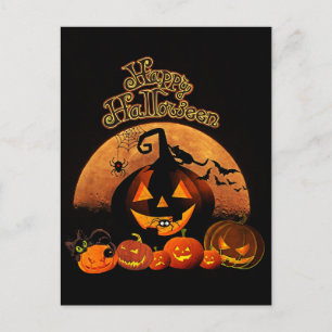 Happy Halloween postcard