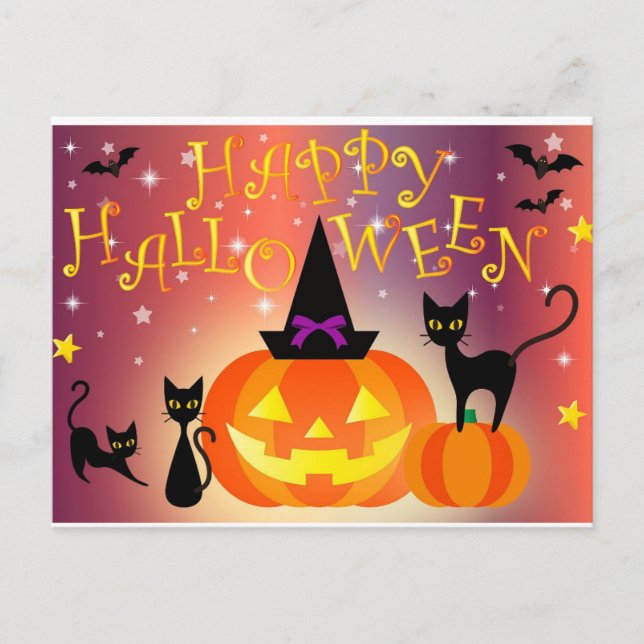 happy halloween postcard (Front)