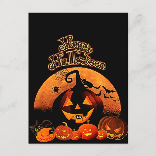 Happy Halloween Postcard (Front)