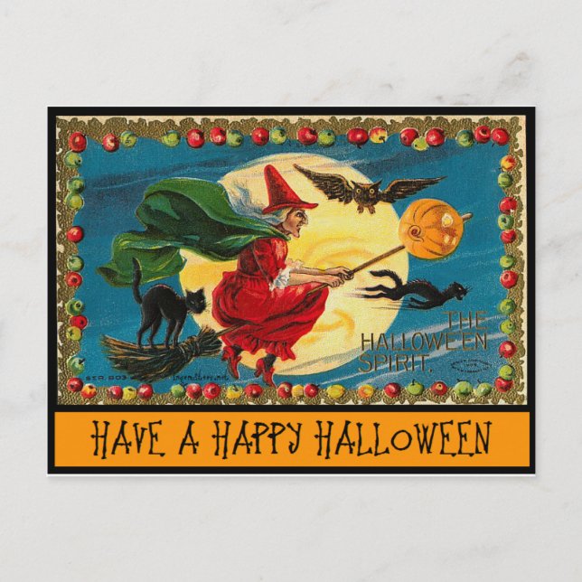 Happy Halloween Postcard (Front)